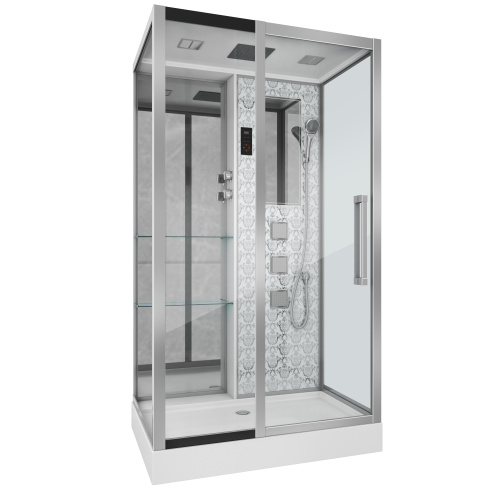 Душевая кабина Niagara Luxe 7713WL 120х82 прямоугольная с крышей ориентация левая